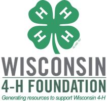 4-H Clover over "Wisconsin 4-H Foundation"