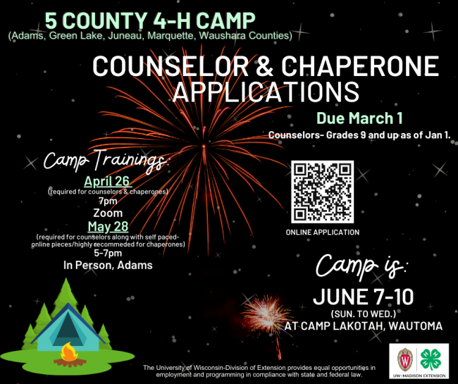 2026 Counselor and Chaperone Application Promotion